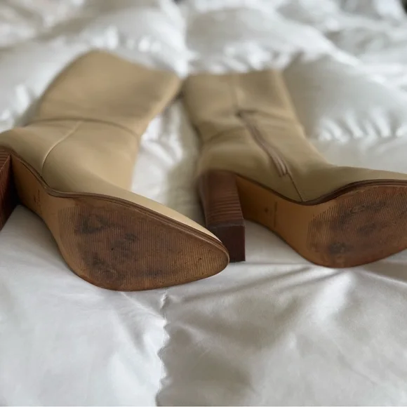 Marc Fisher Lannie Knee High Boots - Light Natural Ss 7